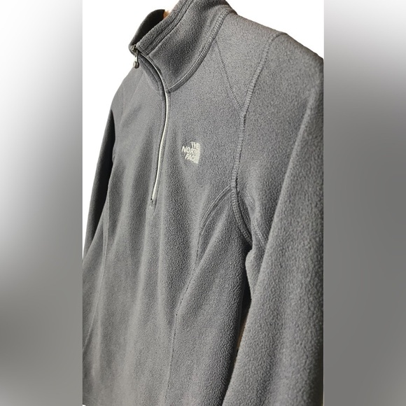 The North Face women's fleece sweatshirt pullover half zip long sleeve Sz Small - Picture 6 of 16